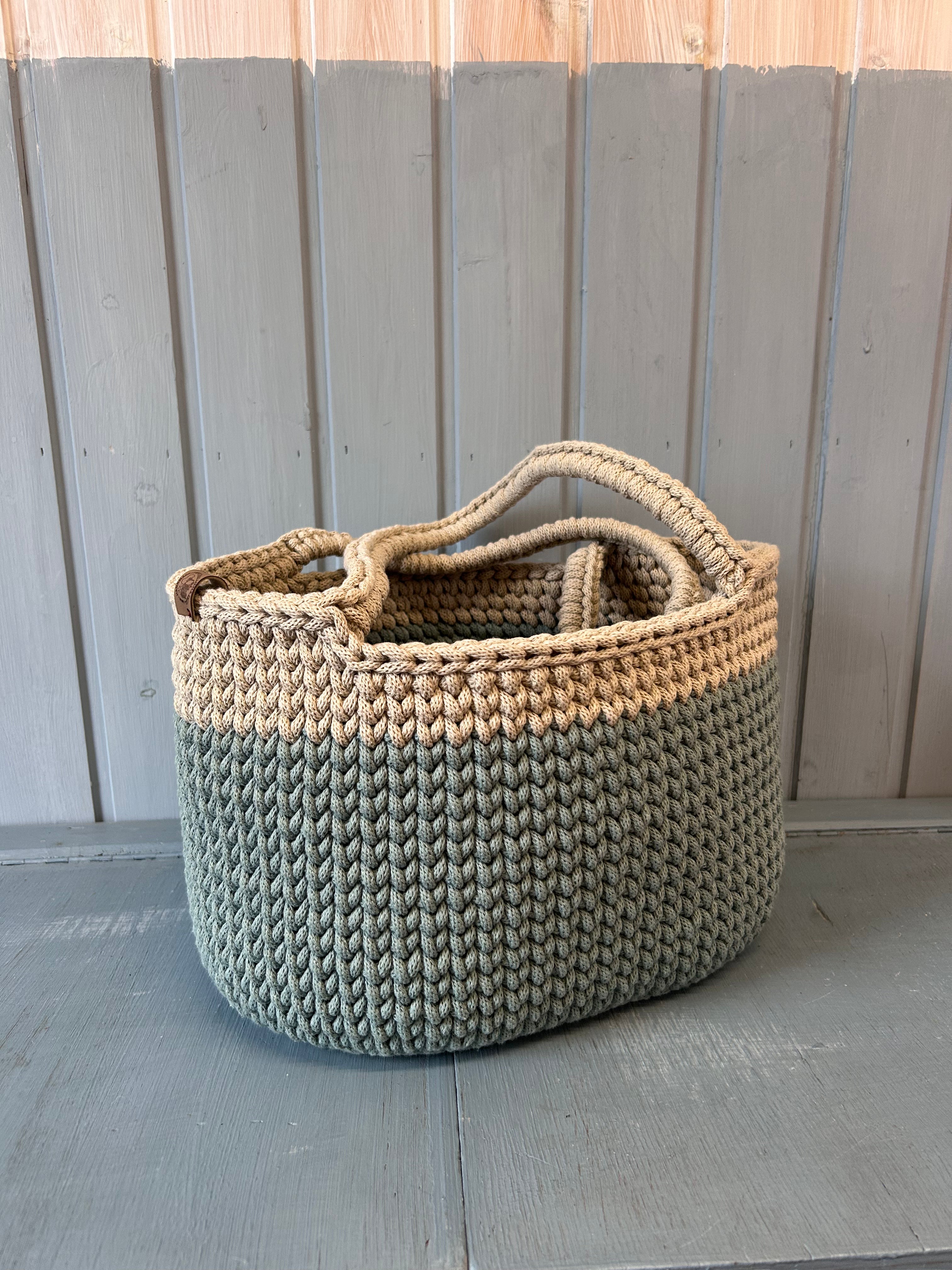 Korb mit Griff: Hoch 20cm I Lang 38cm