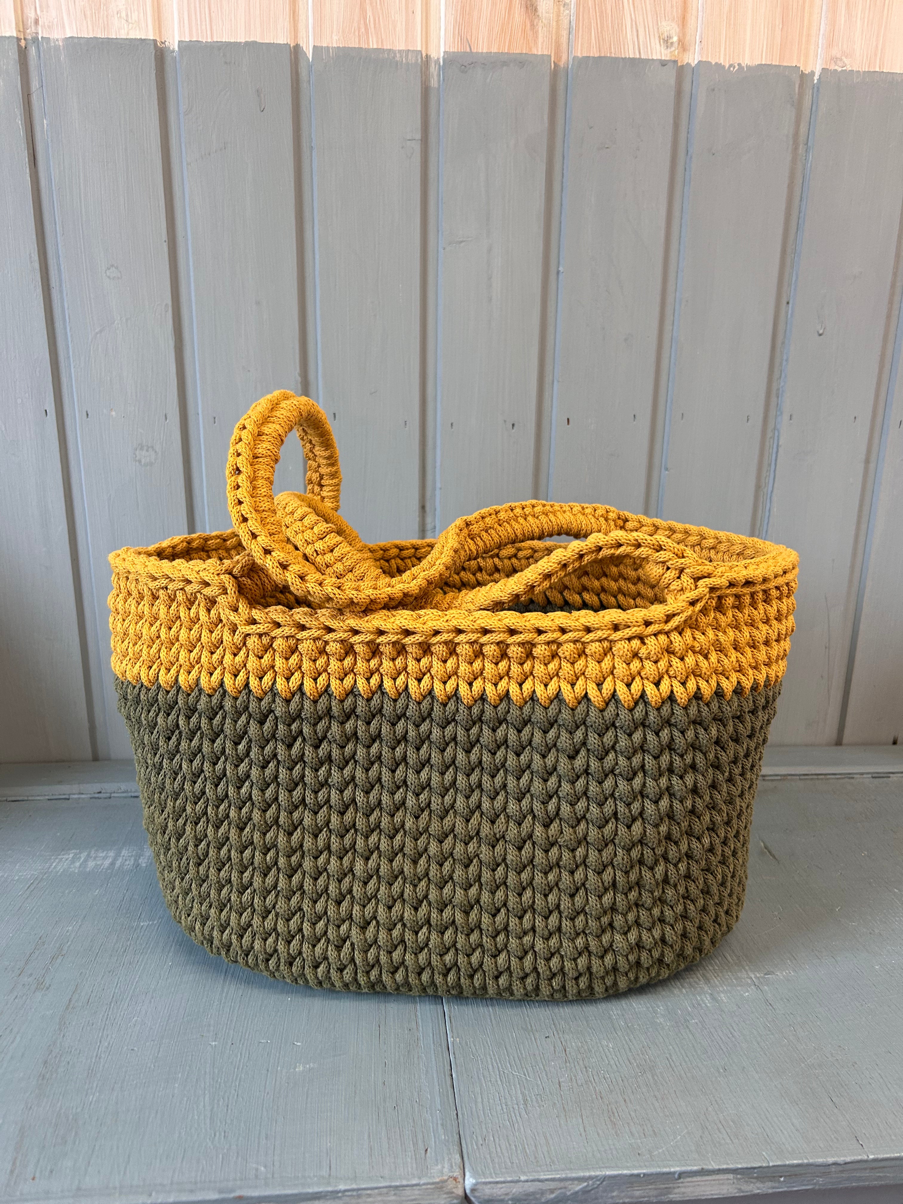 Korb mit Griff: Hoch 20cm I Lang 38cm