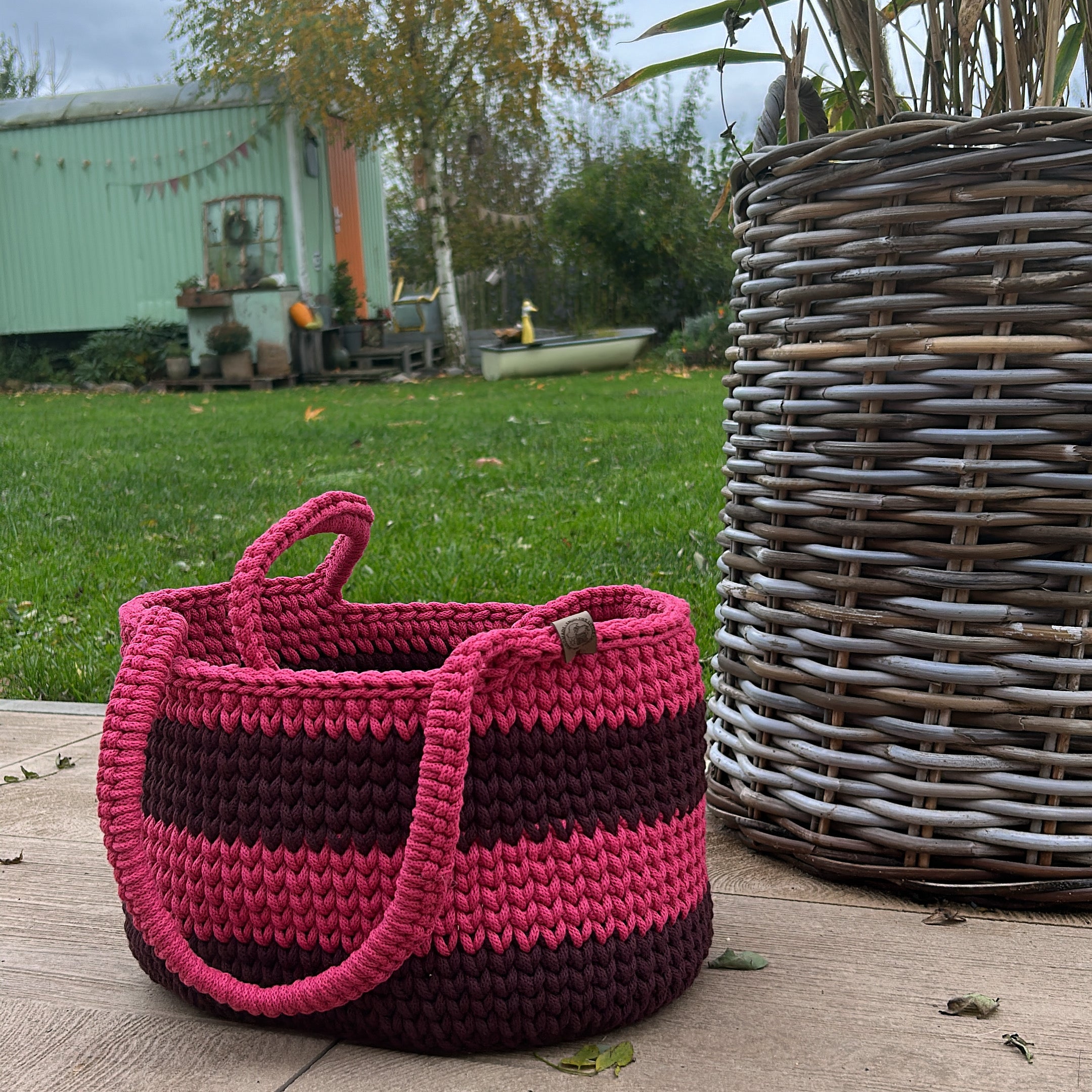 Korb mit Griff: Hoch 20cm I Lang 38cm